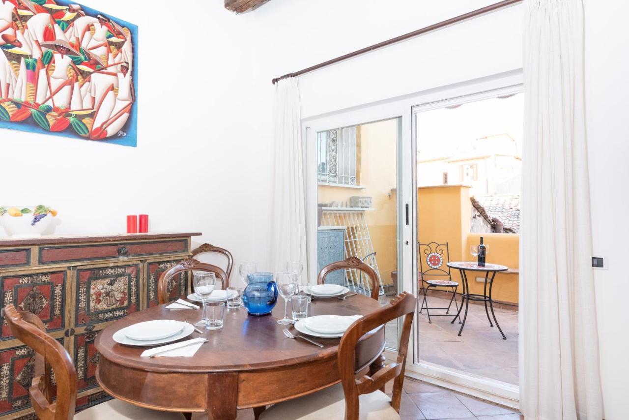 Stunning Campo De Fiori Apartment With Terrace Roma Exterior foto
